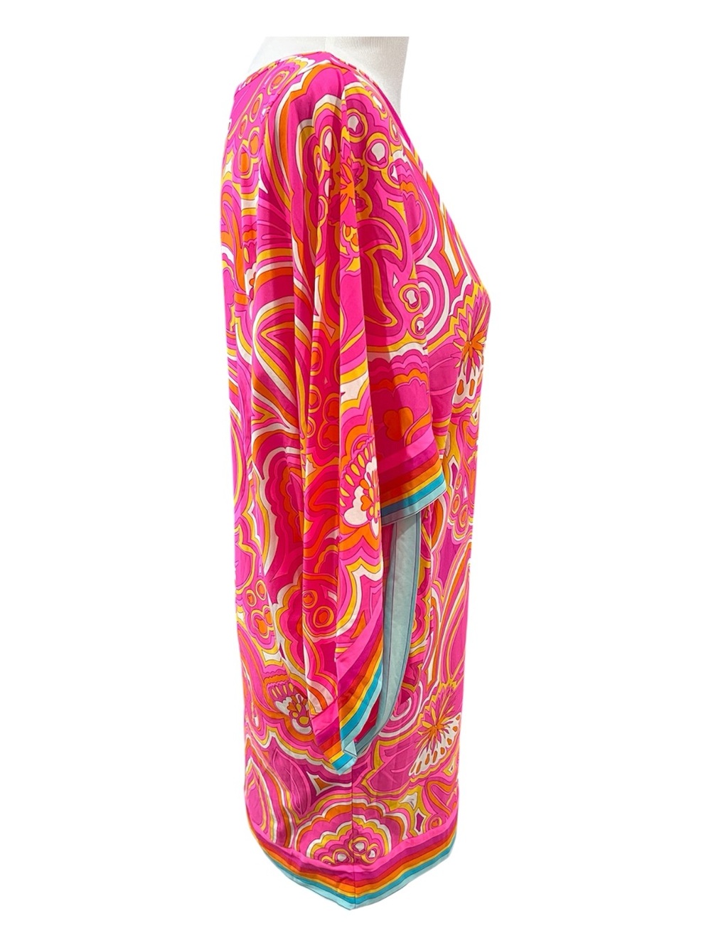 Trina Turk 25th Anniversary Morning Sunrise Swim Cover Tunic Kaftan Large - Picture 4 of 9